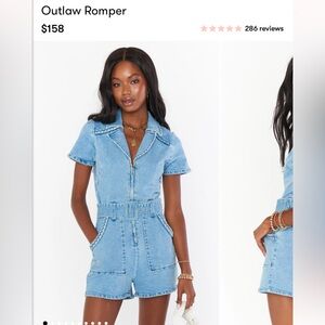 Show Me Your Mumu Outlaw Denim Romper